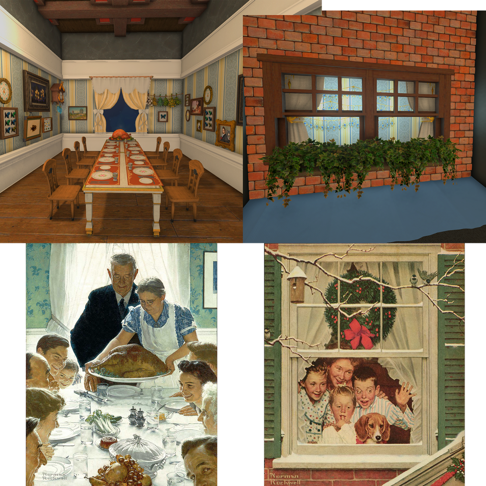 FC RM 006 A Norman Rockwell Christmas Designer: Panthanaea Photographer: Lil Fox Flop